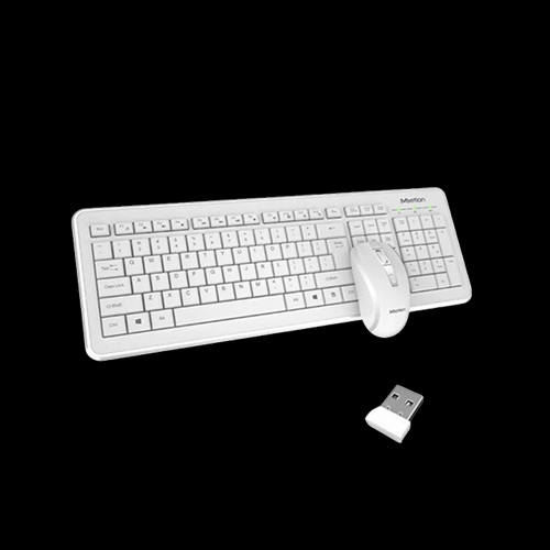 KEYBOARD AND MOUSE COMBO WIRELESS MEETION MT-C4120 WHITE (C4120 WHITE)